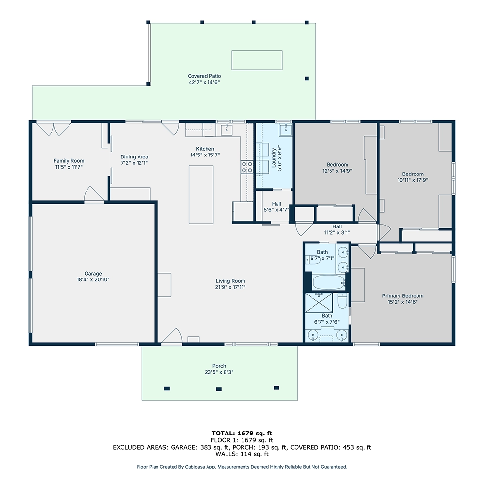 2D FLoorplan with Measurements 1000px